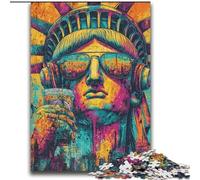 Puzzle Pop Art Statua della Libertà da 2000 pezzi per adulti e ragazzi, giochi educativi, decorazione per la casa, adatto per la decorazione del desktop (70x100cm)