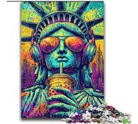 Puzzle Pop Art Statua della Libertà per adulti, 2000 pezzi, adatti a persone dai 14 anni in su, idee regalo per la decorazione della casa (70x100cm)