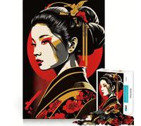 Puzzle Pop Geisha da 1000 pezzi per adolescenti, puzzle facile da costruire, per il tempo libero, con taglio preciso, regalo di Babbo Natale (38x52cm)