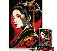Puzzle Pop Geisha da 1000 pezzi per adolescenti, puzzle facile da costruire, per il tempo libero, con taglio preciso, regalo di Babbo Natale (38x52cm)