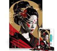 Puzzle Pop Geisha da 1000 pezzi per adolescenti, rompicapo, gioco rilassante, taglio premium, regalo di Natale (38x26cm)