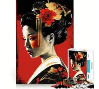 Puzzle Pop Geisha da 1000 pezzi per adolescenti, stimola la memoria, ideale per il tempo libero a casa, per assemblare immagini e creare un regalo adorabile (50x75cm)