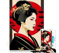 Puzzle Pop Geisha da 1000 pezzi per ragazzi, gioco di logica e divertimento, bordi lisci, regalo elegante (50x75cm)