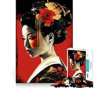 Puzzle Pop Geisha da 1000 pezzi per ragazzi, gioco di logica, gioco di gruppo, taglio di precisione, regalo pensato (38x52cm)