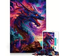 Puzzle PopArt del Drago Incubo da 1000 pezzi per adolescenti, puzzle facile da assemblare, per il tempo libero, con taglio preciso, regalo di Babbo Natale (50x75cm)