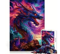 Puzzle PopArt del Drago Incubo da 1000 pezzi per adolescenti, puzzle facile da assemblare, per il tempo libero, con taglio preciso, regalo di Babbo Natale (50x75cm)