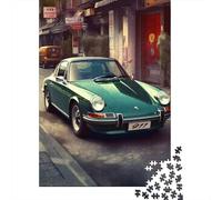 Puzzle Porsche 911 Vintage Tokyo 1000 pezzi Puzzle in legno per adulti e adolescenti Gioco per famiglie Regali per la vigilia di Natale 1000 pezzi (75x50 cm)