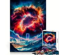 Puzzle Portal Blue da 1000 pezzi per adolescenti, ideale per rafforzare la memoria, calmare e rilassarsi, con bordi di qualità, regalo perfetto (38x26cm)