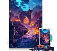 Puzzle "Portale delle Rovine Antiche" da 1000 pezzi,gioco di logica,incastro perfetto,pezzi precisi,divertimento in famiglia,attività serale (38x52cm)