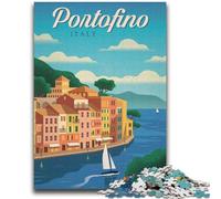 Puzzle Portofino da 1000 pezzi per adulti, gioco stimolante, ideale come regalo per tutta la famiglia, 2000 pezzi (70x100cm)