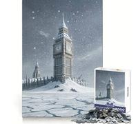 Puzzle post-apocalittico del Big Ben e del Parlamento, 1000 pezzi, per adolescenti Migliora la memoria, favorisce il rilassamento mentale, ha bordi netti ed è un regalo creativo (50x75cm)