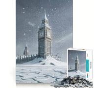 Puzzle post-apocalittico del Big Ben e del Parlamento, 1000 pezzi, per adolescenti Migliora la memoria, favorisce il rilassamento mentale, ha bordi netti ed è un regalo creativo (50x75cm)