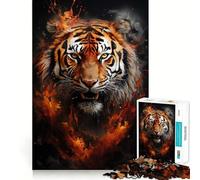 Puzzle Powder Splash Tiger per ragazzi, 1000 pezzi, gioco cognitivo, hobby tranquillo, bordo premium, regalo di Natale 50x75cm