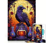 Puzzle Pozione d'amore del corvo per adolescenti, 1000 pezzi, gioco di logica, rilassante, taglio preciso, (38x26cm)
