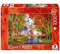 Schmidt - Puzzle La cappella autunnale - 1000 Pezzi