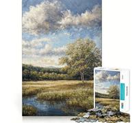 Puzzle "Prato primaverile" da 1000 pezzi per adolescenti, gioco di pensiero, divertimento condiviso, bordi precisi, oggetto regalo di Babbo Natale 50x75cm