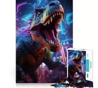 Puzzle preistorico Trex da 1000 pezzi per adulti, gioco di logica e intrattenimento rilassante, pezzo di alta qualità 38x26cm