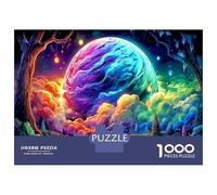 Puzzle Premium 1000 Pezzi Pianeta Cosmico Classico per Adulti Ultra Difficile Anti-Stress Cartone Spesso Decorazione Murale Regalo di Anniversario 52x38cm