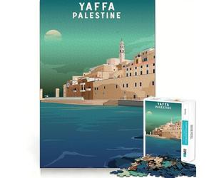 Puzzle premium Yaffa Palestine per adulti, 1000 pezzi, stimolante per la mente, ideale per calmare l'organismo e creare opere d'arte 38x26cm