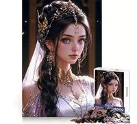 Puzzle "Principessa della Corte Luminosa" da 1000 pezzi per adulti, gioco stimolante per la mente, per momenti di relax, opera d'arte da collezione 38x52cm