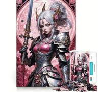 Puzzle Principessa Guerriera Radiosa per adolescenti, 1000 pezzi, gioco di logica, rilassante, taglio preciso, (50x75cm)