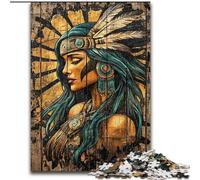 Puzzle principessa indiana per adolescenti 1000 puzzle, giocattoli di gioco stimolanti, ogni pezzo è unico - Gioco stimolante e divertente per tutta la famiglia (26x38cm)