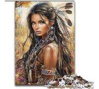 Puzzle principessa indiana per adulti, adatti a bambini dai 14 anni in su Divertimento in famiglia Ideale come regalo per tutta la famiglia (26x38cm)