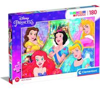 Puzzle Principesse Disney 180 Pezzi Clementoni Super Color 7 Anni+