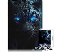Puzzle prismatico della pantera per adulti, 1000 pezzi, attività interattiva di apprendimento divertente, regalo memorabile e commovente, dimensioni 38x26cm