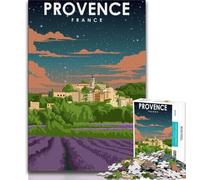 Puzzle Procenve France Night Art da 1000 pezzi per adulti, regali, aiuta il cervello ad allenarsi, giocattoli avvincenti per coltivare la pazienza, ottimo regalo, 50x75cm