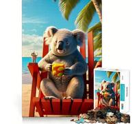 Puzzle Procione che guarisce la spiaggia per adolescenti, 1000 pezzi, gioco di logica, rilassante, taglio preciso, (50x75cm)