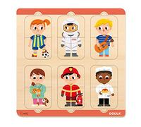 GOULA- Puzzle Legno, Multicolore, 54009
