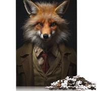 Puzzle Professor Einstein Fox per adulti, puzzle di carta, gioco di sfida, regali di intrattenimento, adolescenti, attività per famiglie (75 x 50 cm)