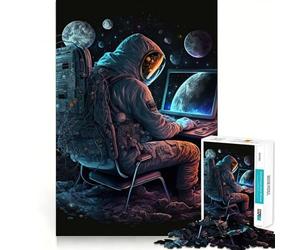 Puzzle "Programmatore nello spazio" per adolescenti, 1000 pezzi, puro gioco di logica, tranquillo, pulito, decorazione da parete 38x26cm