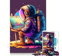 Puzzle "Programmatore nello spazio" per ragazzi, 1000 pezzi per allenare la mente, semplice e divertente da assemblare, un regalo prezioso 38x26cm