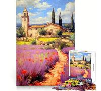 Puzzle Provenza Francia per ragazzi, 1000 pezzi, gioco cognitivo, hobby tranquillo, bordo premium, regalo di Natale 50x75cm