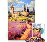 Puzzle Provenza Francia per ragazzi, 1000 pezzi, gioco cognitivo, hobby tranquillo, bordo premium, regalo di Natale 50x75cm