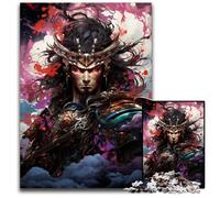 Puzzle psichedelici colorati della via dei samurai da 1000 pezzi. Puzzle di carta per adulti. Decorazione perfetta per la casa o l'ufficio. Regalo di Natale ideale. 1000 pezzi (38x26 cm).