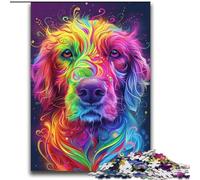 Puzzle psichedelici con cani per adulti, 2000 pezzi, adatti a bambini dai 14 anni in su, per un divertimento in famiglia tutta la famiglia (70x100cm)