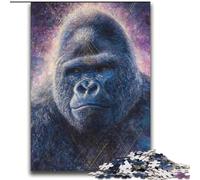 Puzzle psichedelici con scimpanzé per adulti e adolescenti, per età pari o superiore a 14 anni, gioco di Natale antistress, regalo per donne (70x100cm)