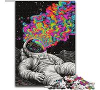 Puzzle psichedelici di astronauti per adulti, giocattoli di gioco stimolanti Ogni pezzo è unico Gioco stimolante e divertente per tutta la famiglia (50x75cm)