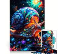 Puzzle psichedelico a forma di lumaca per adolescenti, 1000 pezzi, gioco stimolante per la mente, evasione rilassante, taglio di qualità, regalo stagionale (50x75cm)