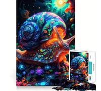 Puzzle psichedelico a forma di lumaca per adulti, 1000 pezzi, rompicapo rilassante, immagine da assemblare, regalo di Natale (38x52cm)