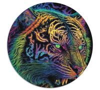 Puzzle psichedelico astratto da 1000 pezzi per adulti, perfetto per adolescenti, per rafforzare i legami familiari, rompicapo e regalo fai da te per la casa (67,5x67,5cm)