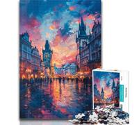 Puzzle psichedelico Big Ben da 1000 pezzi per adulti, con pezzi completamente interconnessi di forma casuale, per bambini di 14 anni, 26x38cm