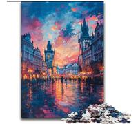Puzzle psichedelico Big Ben da 1000 pezzi per adulti, giocattoli per l'intrattenimento della famiglia, ideale come regalo per tutta la famiglia (26x38cm)