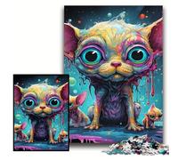 Puzzle psichedelico Chihuahua da 1000 pezzi per adulti. Puzzle difficili per adulti. Perfetti per il divertimento in famiglia a Natale, Ringraziamento, compleanni e Pasqua. Dimensioni: 50x75cm.