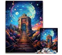 Puzzle psichedelico colorato dell'Osservatorio da 1000 pezzi per adulti puzzle per adulti rompicapo impegnativo attività per famiglie decorazioni per la casa regalo per le feste 1000 pezzi (75x50cm)