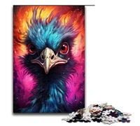 Puzzle psichedelico colorato di Emu da 1000 pezzi per bambini puzzle in legno decorazioni artistiche per la casa 1000 pezzi (75x50 cm)