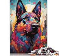Puzzle psichedelico colorato di Hound, divertente puzzle in cartone di alta qualità per adulti, regali di Natale, 1000 pezzi (75x50 cm)
